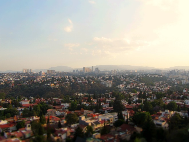 The view from my apartment in Mexico City
