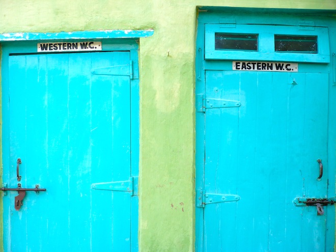 Pick your toilet style. India.
