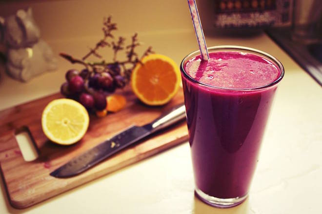 beet green tea smoothie