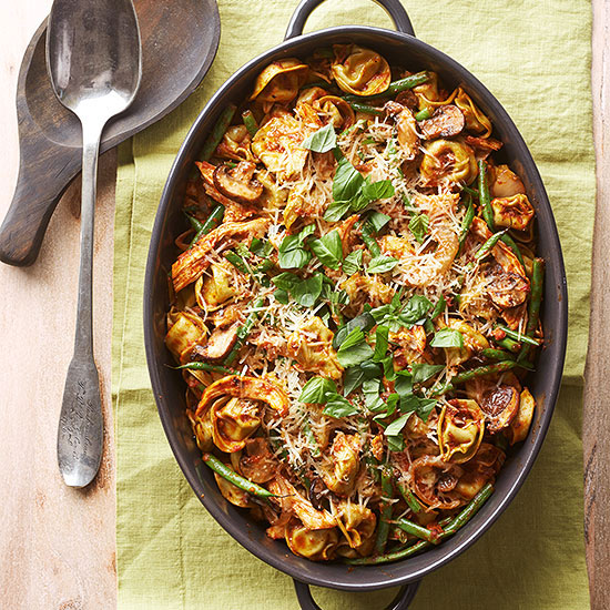 Wholesome Cheese Tortellini and Chicken Mushroom Casserole Recipe