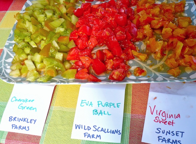 tomato tasting farmers market durham nc2
