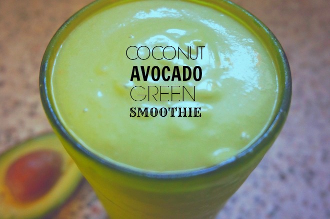 coconut avocado green smoothie2