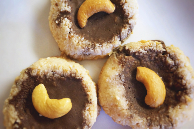 coconut cacao thumbprint cookies5