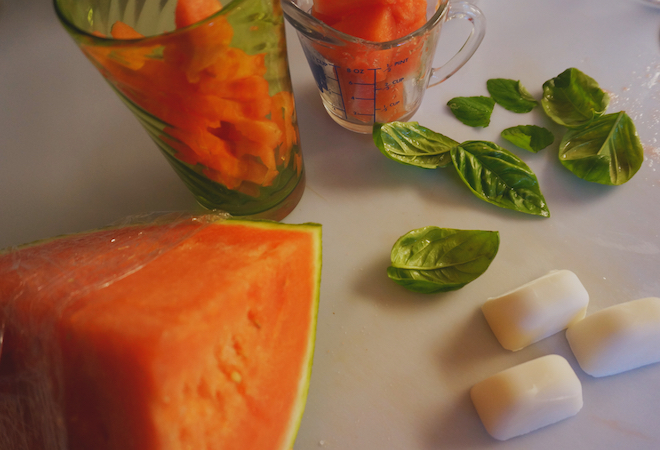 Watermelon, Basil and Coconut Agua Fresca Recipe