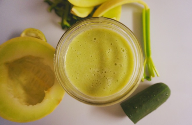 honeydew green smoothie2