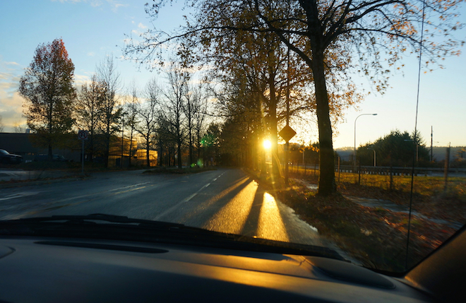 portland sunset road