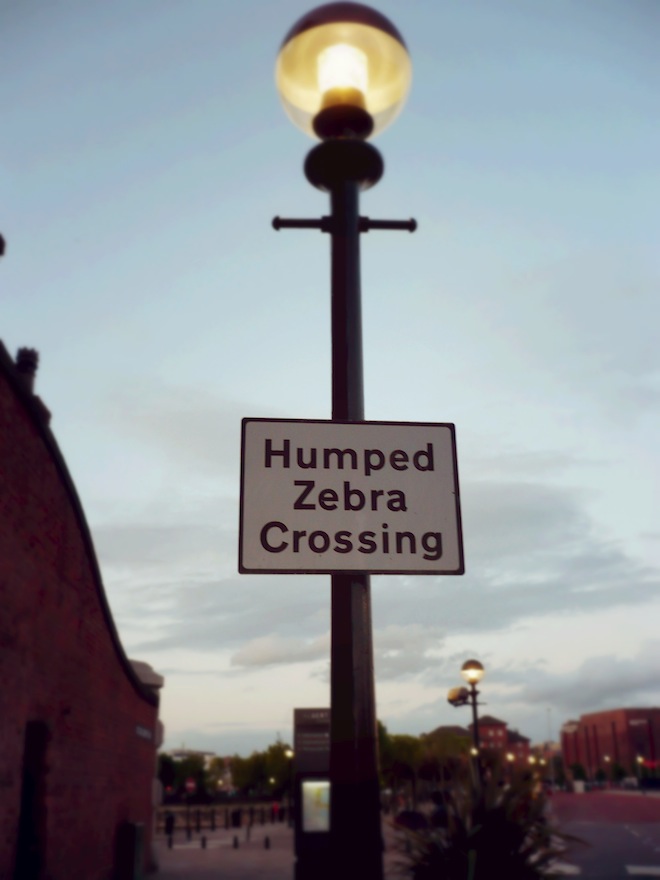 Real sign in Liverpool, UK