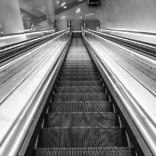 bw airport stairs