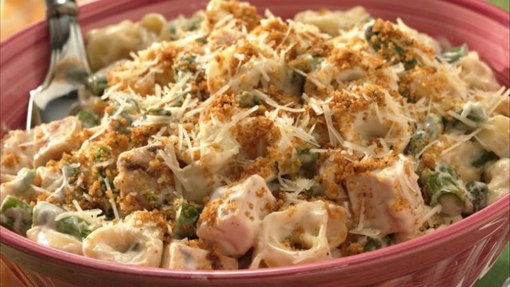 Wholesome Cheese Tortellini and Chicken Mushroom Casserole Recipe