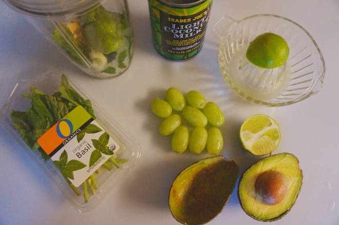 coconut avocado green smoothie
