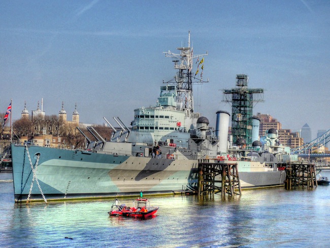 A ship in London, UK