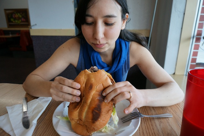 I had to proceed to eat this with silverware after the first bite.