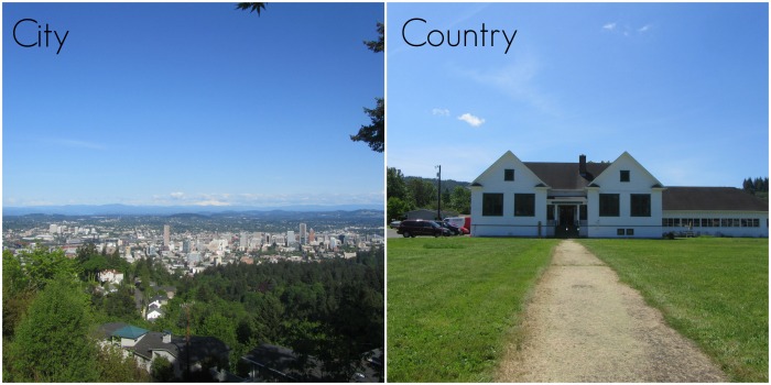 city country collage