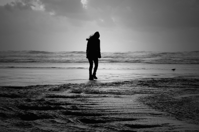 cannon beach oregon black and white