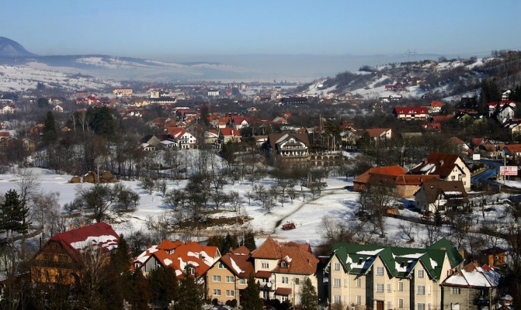 View from Bran Castle in Transylvania