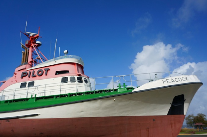 Astoria, Oregon pink boat