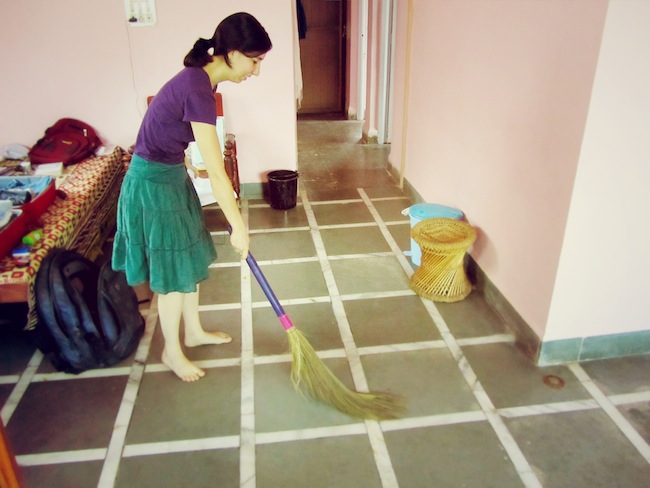 sweeping