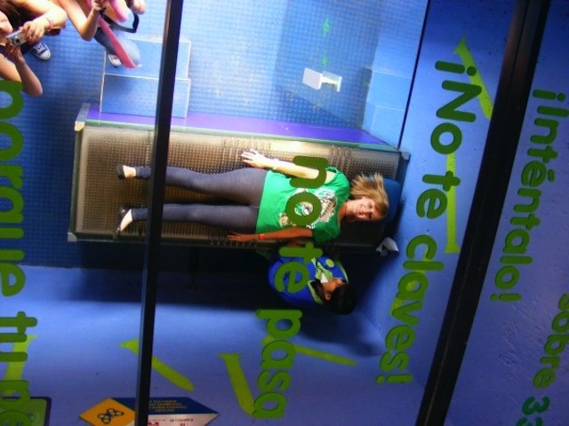 Lie on a bed of nails at the Museo de los niños. 