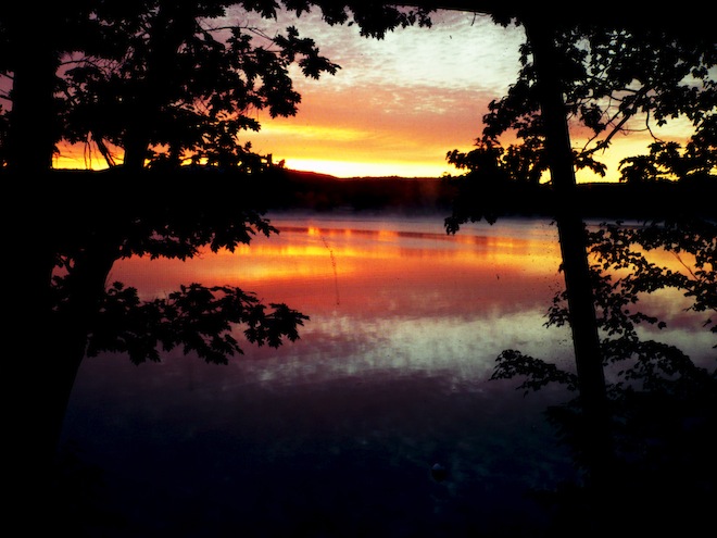 laconia new hampshire sunset