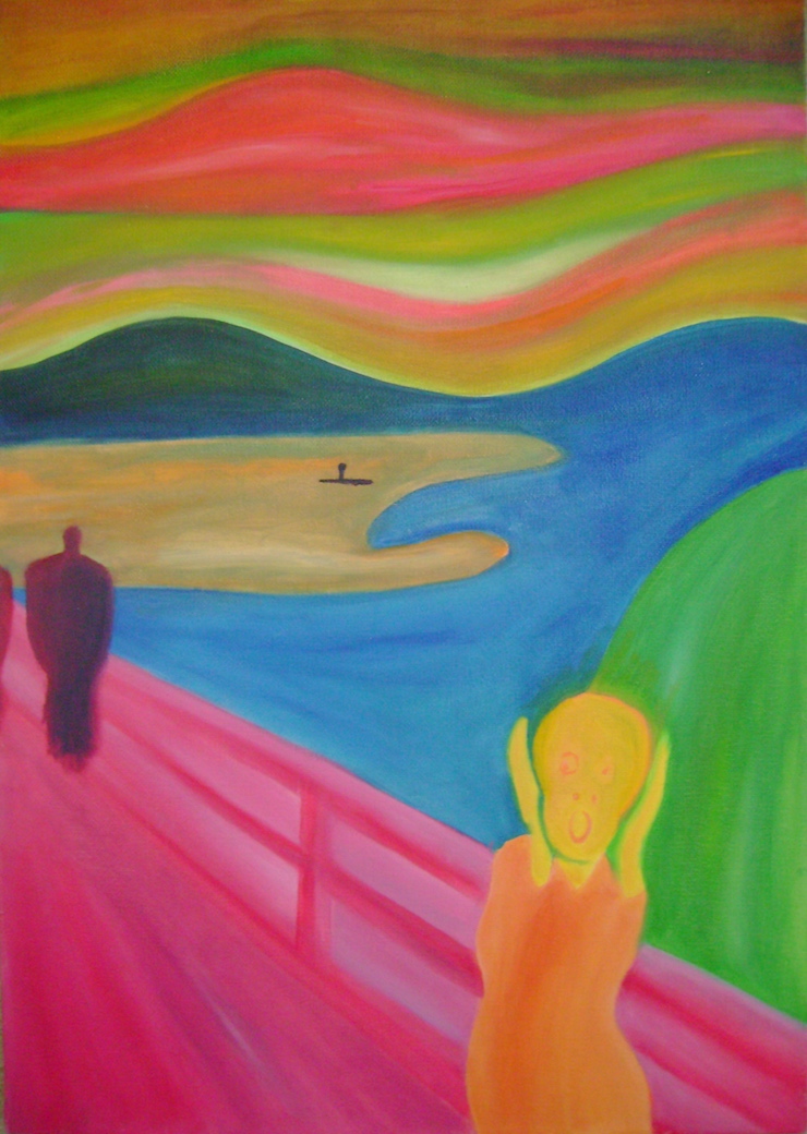 scream reproduction art by mani villafane