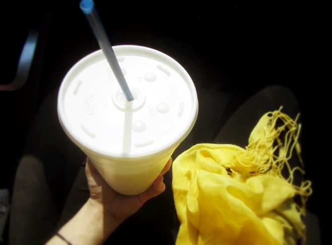 The best coconut water you will ever drink, made with actual coconut meat. The best drink I've ever had anywhere.