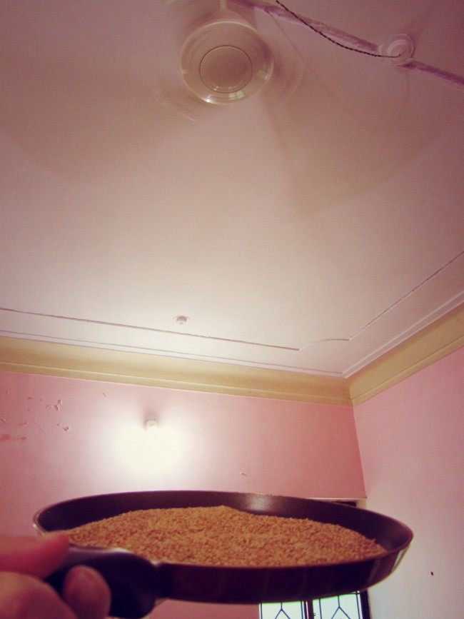 cooling sesame seeds