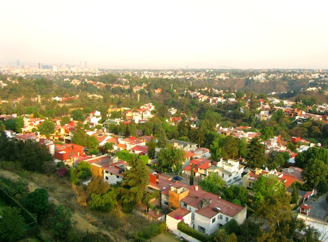 The view from my apartment in Mexico City